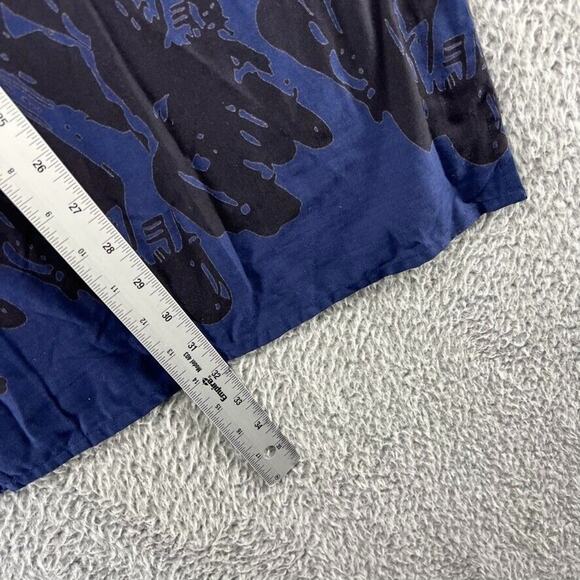 Vintage Motorcycle Shirt Men's Extra Large Blue Graphic All over Print Biker y2k - Picture 3 of 9